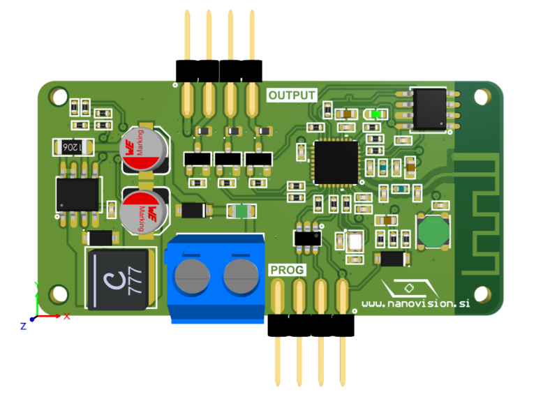 WiFi_LED controller PCB view